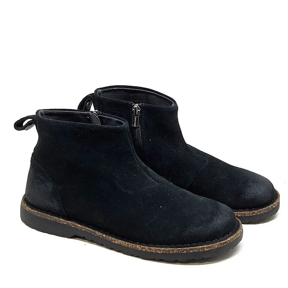 Birkenstock Ankle Zip Black  Boots Womens Size 39 US 8